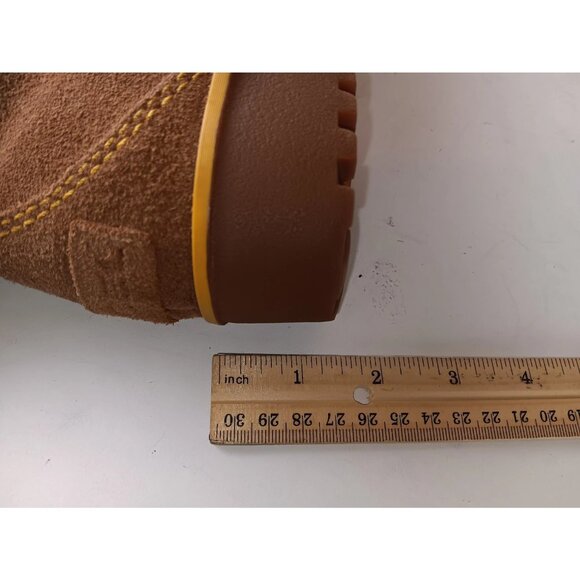 Sorel Meadow Women’s sz 8.5 Tan Brown Zip Waterproof Suede Boots NL2189 287 - Picture 12 of 14